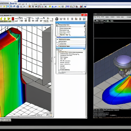 Home 15 **
A machine design engineer intensely reviewing a FEA (Finite Element Analysis) simulation on a computer screen, surrounded by technical drawings and material samples. Focus on the detail of stress distribution visuals on the screen.
**